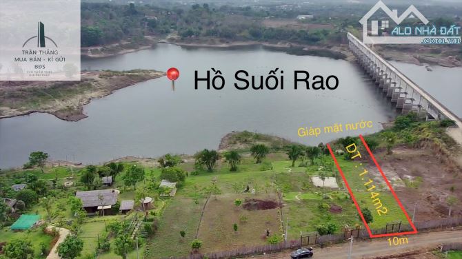 Đất view hồ suối rao - giáp nước - gần nhiều khu nghĩ dưỡng