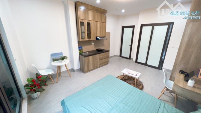 Cho Thuê CCMN Mặt Phố Trung Kính Cầu Giấy 30m2 Studio Full Nội Thất Thang Máy, Ban Công - 7