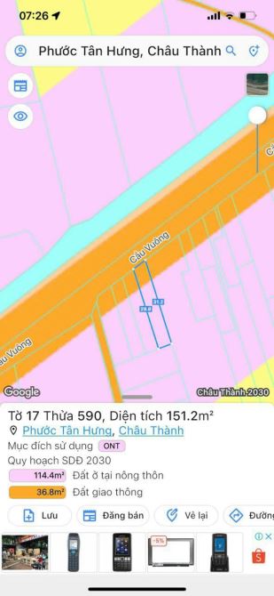Đất MT nhựa Thâm Nhiên - Cầu Vuông đường 10m- 5.3x30m2- Giá: 1ty150trieu - 1
