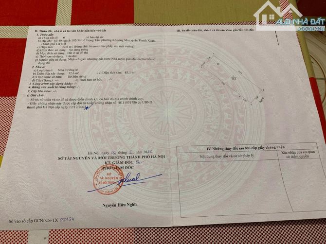 Bán nhà phân lô Ngõ 98 Lê Trọng Tấn Dt 33m2 5 tầng Mt 4m Giá 4,3 tỷ - 5