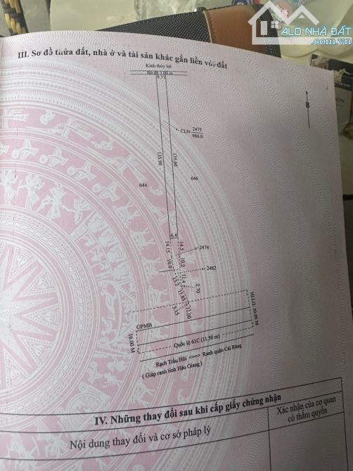 Bán 3608m Đất Mặt Tiền Quốc Lộ 61C, X.Nhơn Nghĩa, H.Phong Điền, Tp Cần Thơ. - 3