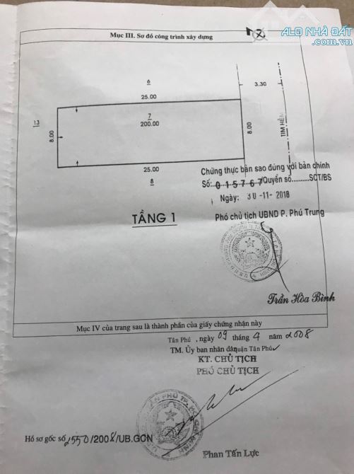 BÁN Nhà C4 Full Thổ Cư, 200m2, Ngang 8, Ngay Trịnh Đình Trọng, Tân Phú - 3