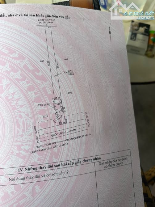 Bán 3608m Đất Mặt Tiền Quốc Lộ 61C, X.Nhơn Nghĩa, H.Phong Điền, Tp Cần Thơ. - 4