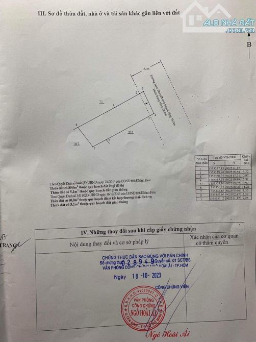 17Tỷ (Sổ hồng) Cần bán lô đất DT 85m2 mặt tiền đường Hàn Thuyên trung tâm Tp Nha Trang