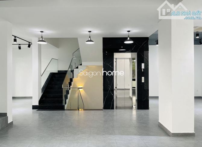 Cho Thuê Tòa Nhà Villa Mystery Trung tâm Q Hầm 4 lầu trống suốt 800m2 có thang máy - 4