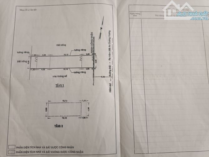 Bán nhà 1/ đường Nguyễn Quý yêm hẻm xe Tân diện tích 4 x 20 xây dựng một lầu giá 6,5 tỷ TL - 1