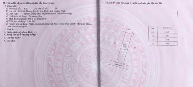 Bán căn nhà Cấp 4 mới xây Tịnh Phong | Gần KCN VSIP Quảng Ngãi | DT 5x23 - 1 tỷ 60 triệu - 4