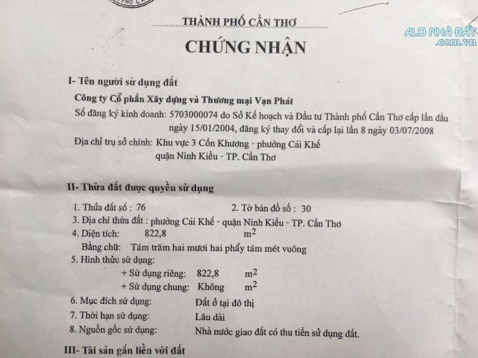 Hiếm ! Nền biệt thự GÓC đường Nguyễn Văn Cừ khu Cồn Khương 822m2 mặt tiền giáp lộ gần 60m - 7