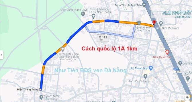 1e bán đất Điện Thắng Nam đường bê tông 5m, ngay ngã 4, giá tốt - 2