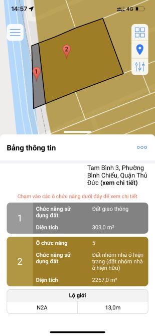 65 tỷ - BÁN NỀN ĐẤT 3295m2 hẽm 6m đường Ngô chí Quốc , p. Bình chiểu , tp. Thủ Đức - 2