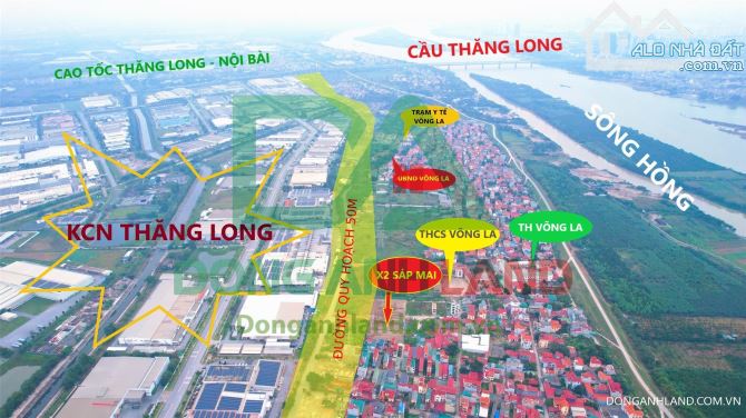 Bán đất đấu giá X2 Sáp Mai Võng La Đông Anh kinh doanh - 5
