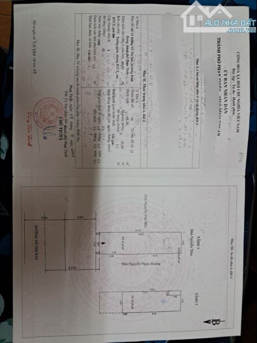 Bán nhà mặt tiền đường Võ Thị Sáu - phường Bình Hưng - TP Phan Thiết - 1