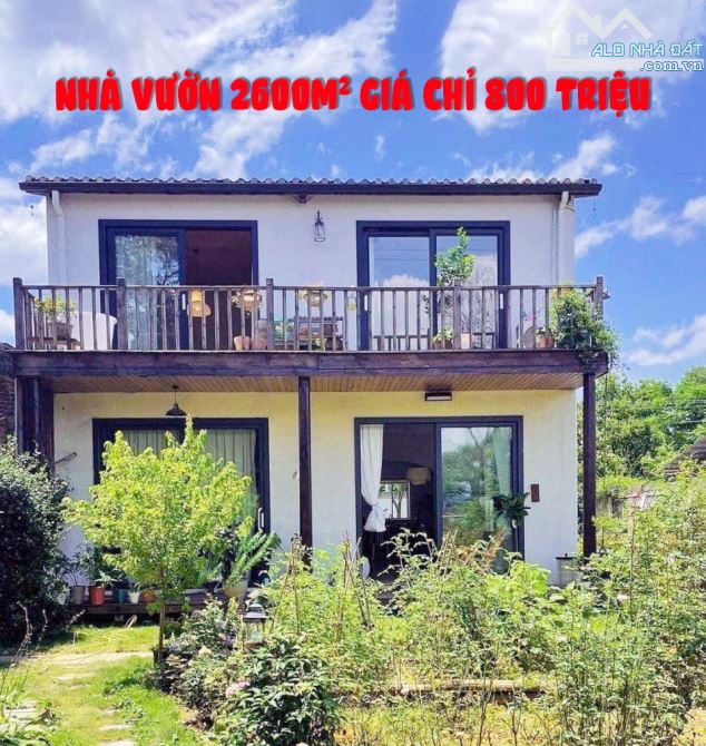 BÁN GẤP 2.600M2 NHÀ VƯỜN GẦN HỒ TRỊ AN, ĐỒNG NAI GIÁ 800 TRIỆU. GẦN QUỐC LỘ, ĐƯỜNG Ô TÔ