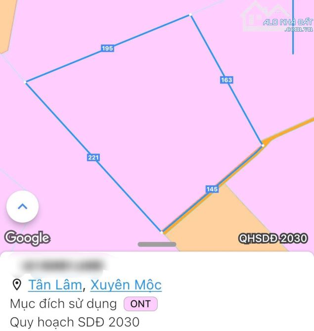 Cần bán 1 mẫu đất thổ cư mặt tiền nhựa đến 145m, giá chỉ 450 triệu/ sào - 2