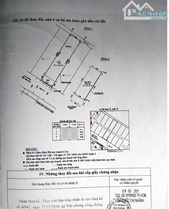 hxh 5m 611 Điện Biên Phủ, 4,1x18m, dtcn 74m2 đất , 2 tầng đúc giá 14 tỷ - 1