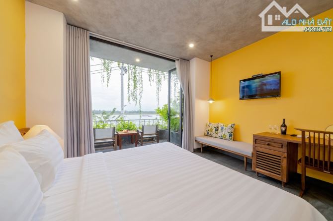 VILLA SIÊU VIP 4 TẦNG HỘI AN, TIÊU CHUẨN 4 SAO, VỚI MẶT TIỀN SÔNG HOÀI, NGANG 60M - 40