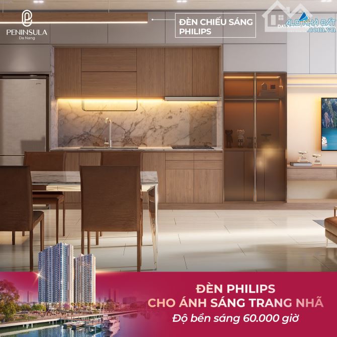 Sức hút vô hạn căn 2PN view sông Hàn Peninsula Đà Nẵng - đầu tư mã căn đẹp - lợi nhuận cao - 9