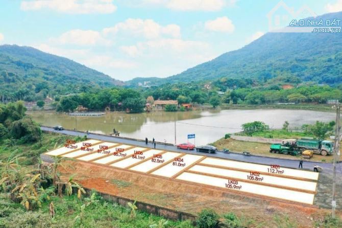 Mặt đường liên xã, kinh doanh, view Hồ Phú Mãn 102m2, sổ riêng, MT 6m, SIÊU HẤP DẪN - 1