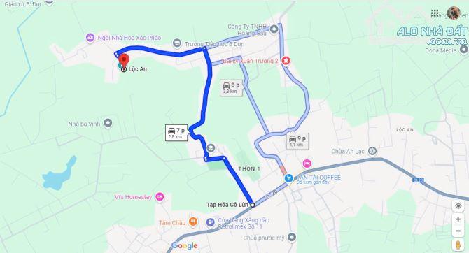 GẤP, Chỉ 570TR-Nền Trung Tâm Lộc An Bảo Lộc, Sát QL20, Gần Trường Nguyễn Trãi - 2