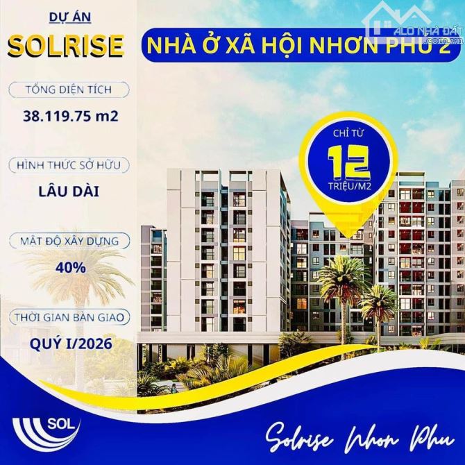 Nhà ở xã hội Solrise chỉ 99 triệu có thể nhận nhà, hỗ trợ vay 80%.