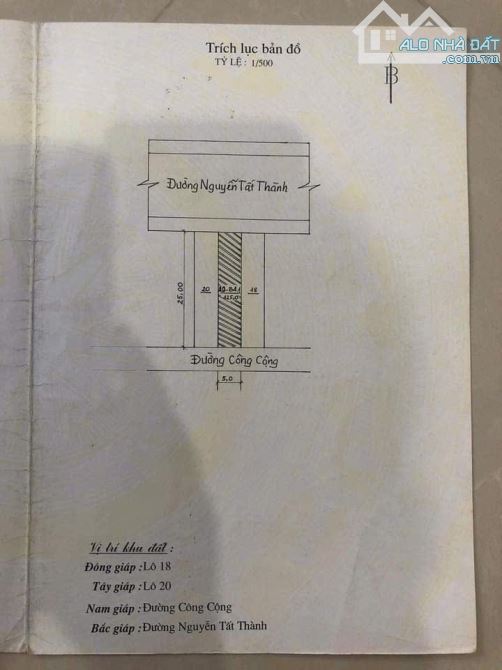 Chào bán 3 Lô Đất mặt Tiền Nguyễn Tất Thành. Đoạn giữa Hà Khê Và Tôn Thất Đạm. S= 375m2 - 1