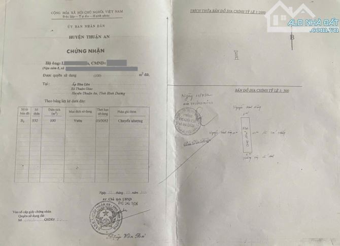 Bán nhà cấp 4 (5x20m), hẻm Thủ Khoa Huân p.Thuận Giao, thổ cư 100% - 1