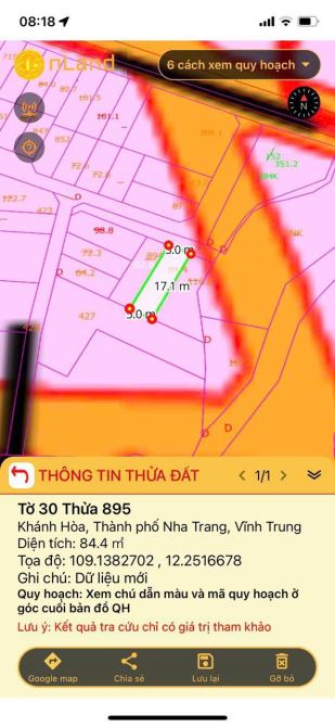 Cần Bán nhánh lô đất 84,4m2 thôn xuân sơn - Vĩnh Trung. Gần đường D30. Giá chỉ 1ty020 (12t - 2