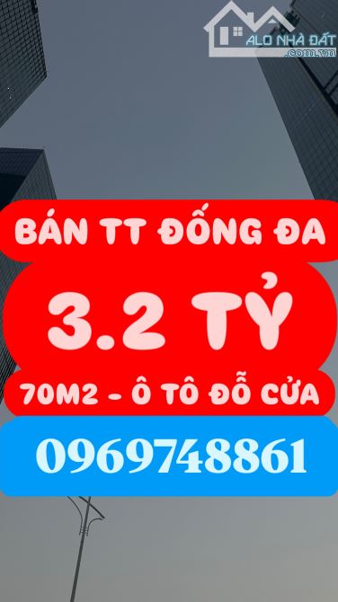 BÁN NHÀ TẬP THỂ NGUYÊN HỒNG, ĐỐNG ĐA - T3x 70M2 - GIÁ 3.2 TỶ- NHÀ MẶT ĐƯỜNG Ô TÔ - XUNG QU - 2