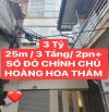 🚨🚨 [HIẾM] 3 TỶ/25m2 BA ĐÌNH - BÁN GẤP NHÀ 3 TẦNG - SỔ ĐỎ CHÍNH CHỦ - NGÕ THÔNG