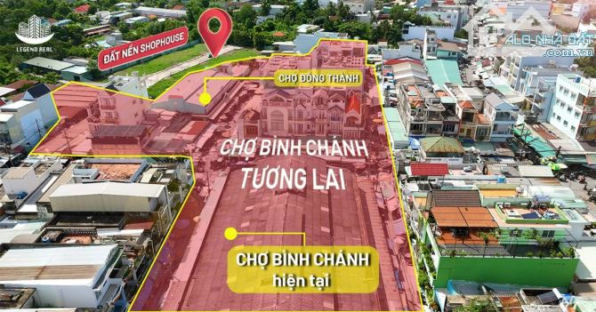 Bán lô đất mặt tiền chợ Bình Chánh giá rẻ chỉ 50 triệu, xây dựng tự do, mặt tiền chợ - 1