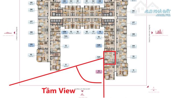 Cần bán căn hộ 2PN 71,8m2 tầng 15 view trực diện sông Hàn, trung tâm Đà Nẵng - 2