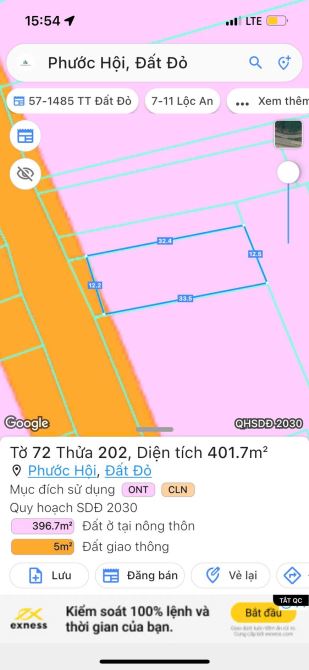 Phước Hội - Đất Đỏ - BRVT - cách biển Phước Hải chỉ 1.5km  ✅Dt 402m2 - 4