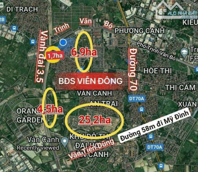 Duy nhất! Chủ gửi E bán 5 lô dịch vụ Vân Canh: 40m2, 46m2, 50m2, 52, 55m2 hàng hiếm, SĐCC - 4