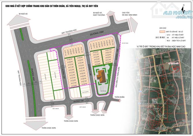 Bán đất dự án đấu giá thôn Doãn, Tx Duy Tiên, Tỉnh Hà Nam