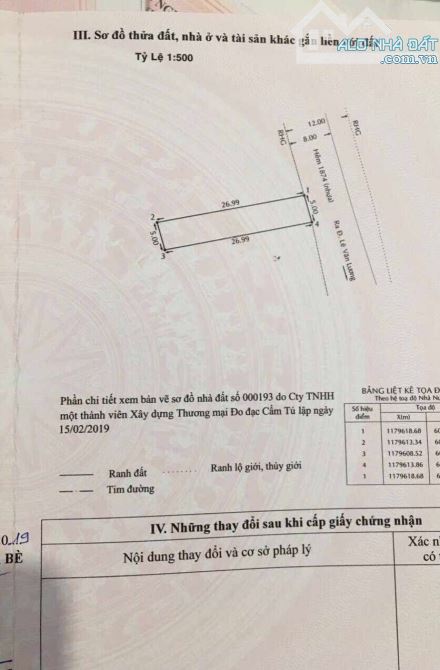 Bán lô đất 5x 27 phun thổ cư, 1874/3lê văn lương nhơn đức Nhà Bè, giá chỉ 4.7tỷ