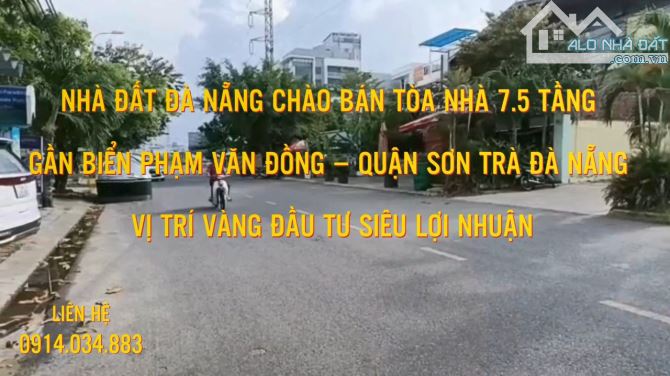 🔥 BÁN TÒA NHÀ 7.5 TẦNG – GẦN BIỂN MỸ KHÊ, ĐÀ NẴNG – GIÁ CHỈ 16.5 TỶ 🔥