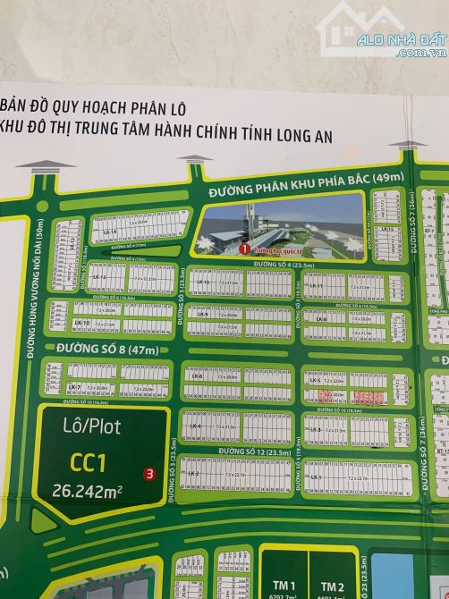 ✅ Bán 9 lô đất Đường Số 10 khu Green City , Phường 6 , TP Tân An _ Diện Tích : 7.2 x 20m2 - 5