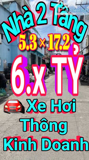 Nhà 2 Tầng - Xe Hơi Thông KD - Gò Vấp - Nhỉnh 6 TỶ