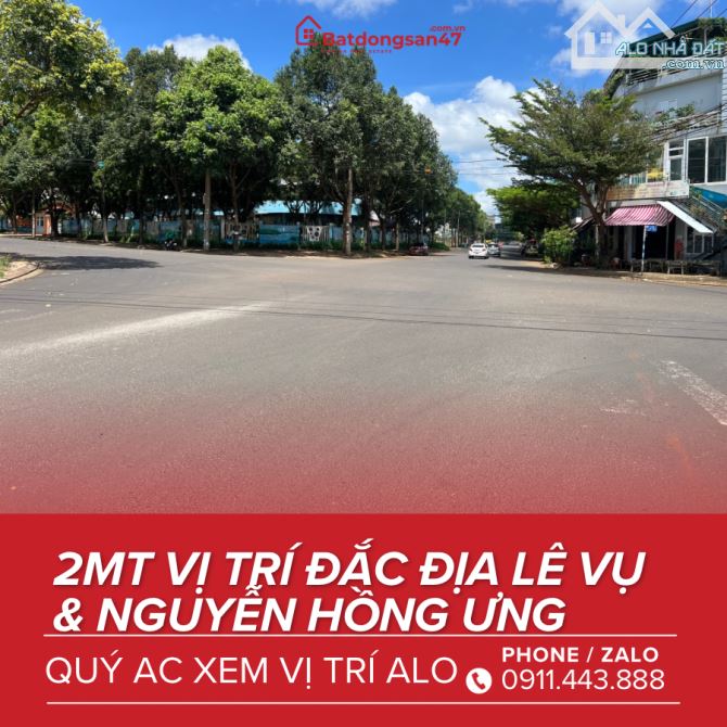 💥LÔ GÓC 2 MT LÊ VỤ & NGUYỄN HỒNG ƯNG VỊ TRÍ NGÃ 4 SÁNG
