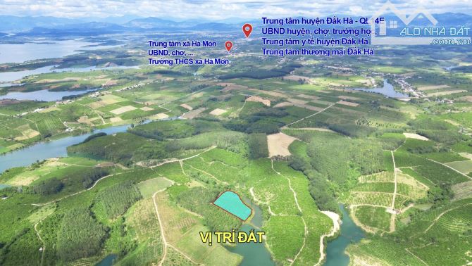 ✨ Chỉ 1 Tỷ/ Lô Đất 7.169m2 GÓC 2 MT. Phía sau giáp Hồ (1 Chiếc View Đắt Giá Bên Triền Núi) - 1