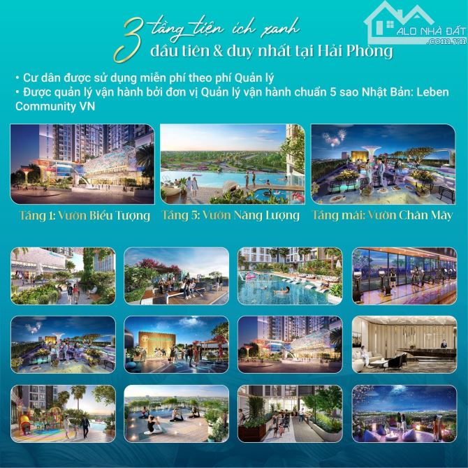 Bán căn hộ 2,795 tỷ VND tại Sentosa Sky Park Hải Phòng - Căn DUAL KEY duy nhất - 2