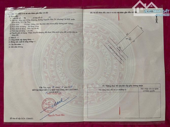 Bán Nền Đường Nguyễn Hữu Trí Cồn Khương, P.Cái Khế, Q.Ninh Kiều, Tp Cần Thơ. - 2