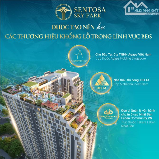 Bán căn hộ 2,795 tỷ VND tại Sentosa Sky Park Hải Phòng - Căn DUAL KEY duy nhất - 3