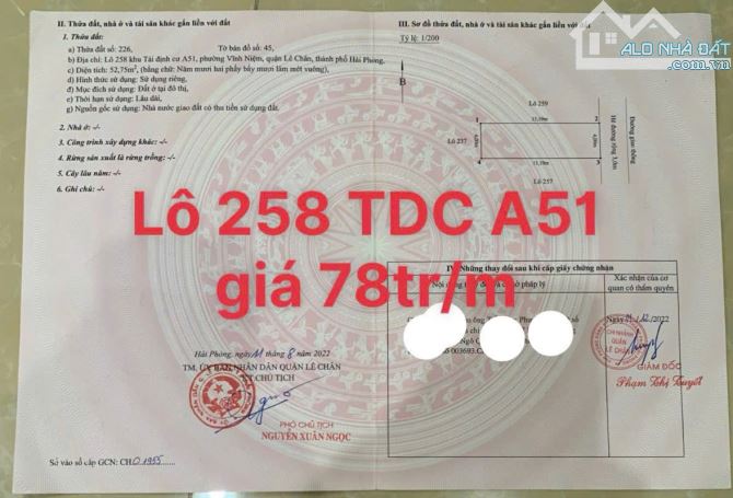 Bán lô đất tdc đập tam kì , a51 - 1