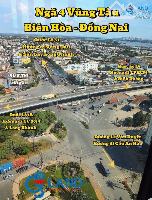8,9 Tỷ (9,4x29m) - NHÀ_ĐẤT_MẶT_TIỀN QL51 GẦN BigC & NGÃ TƯ VŨNG TÀU, BH-ĐN