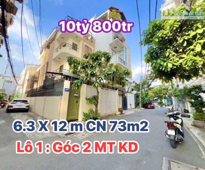 Hẻm Nội Bộ 8m tuyệt đẹp Trường Chinh. Ngang 6m. CN 73m2 giá chỉ 10 tỷ