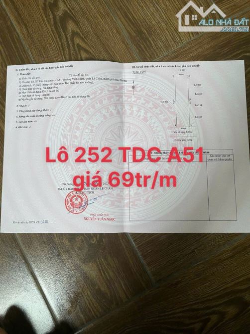 Bán lô đất tdc đập tam kì , a51 - 3