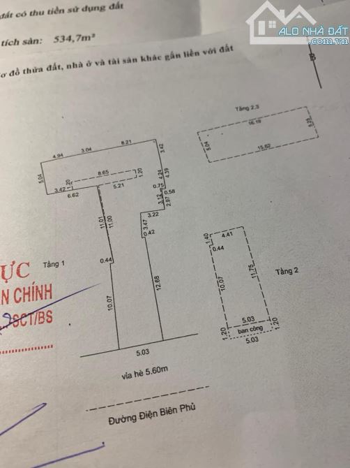 Mặt Tiền Đường Điện Biên Phủ , 4 Tầng , Phù Hợp Kinh Doanh , Mở Sowhroom , DT 340m - 3