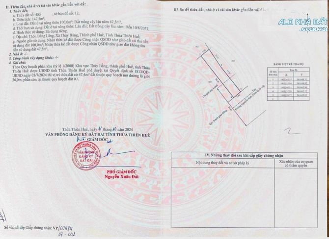 BÁN ĐẤT MẶT TIỀN NGUYỄN ÁNH - GẦN UỶ BAN XÃ THUỶ BẰNG .. MUA ĐẦU TƯ HAY KINH DOANH ĐỀU OK - 3