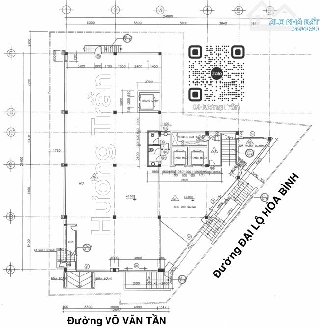 GÓC SIÊU ĐẸP - CHO THUÊ MẶT BẰNG GÓC TRỆT (300m2) 2 MẶT TIỀN ĐẠI LỘ HÒA BÌNH - 6